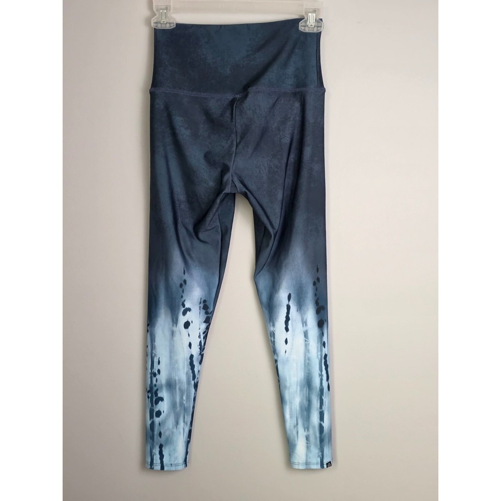 Onzie Leggings Women's Size M Navy Blue Black Yoga Gym Athletic Pants - Picture 4 of 8